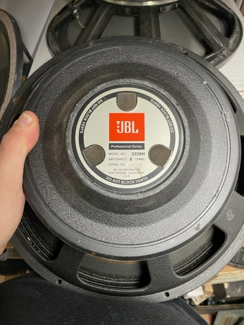 Conos de altavoz usados 12", 15", 18". JBL, Gauss, RCF, Sinmarc, Beyma...