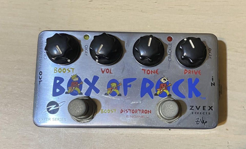Pedal booster/distosión ZVEX Box of Rock de segunda mano · Valencia · 120 €