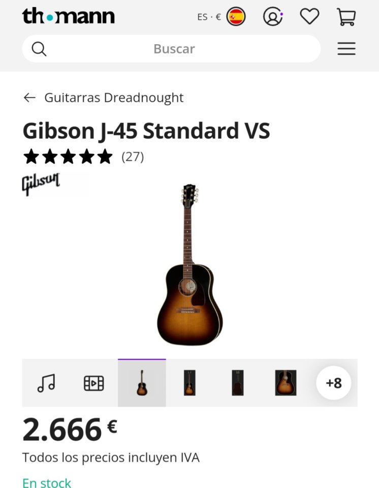 Gibson J45 Standard Vintage Sunburst