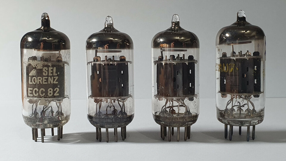 Válvulas previo NOS Philips 12AU7 (ECC82 / CV491 / 5814 / 6189 / 6680) hifi