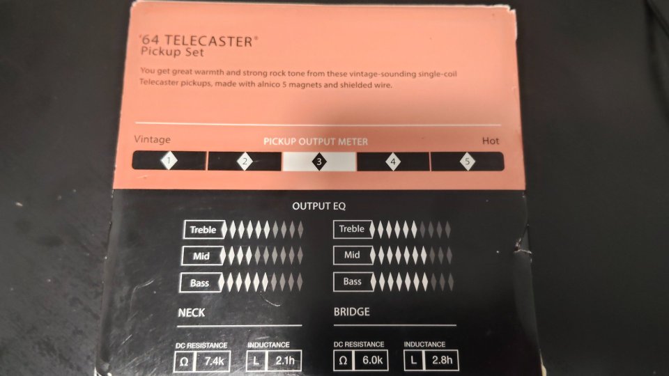 Pastillas fender pure vintage 64 telecaster