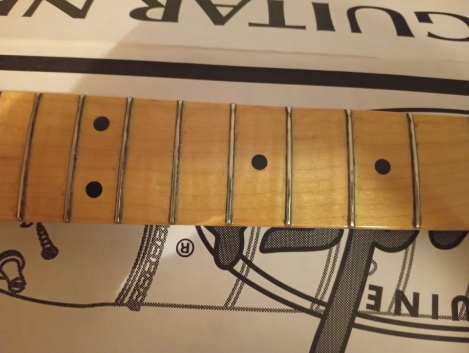 Mastil guitarra Fender stratocaster classic series 70s MIM diapasón arce