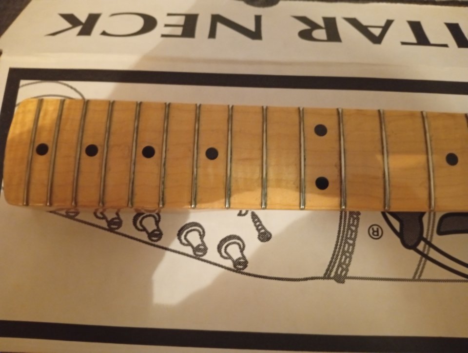 Mastil guitarra Fender stratocaster classic series 70s MIM diapasón arce