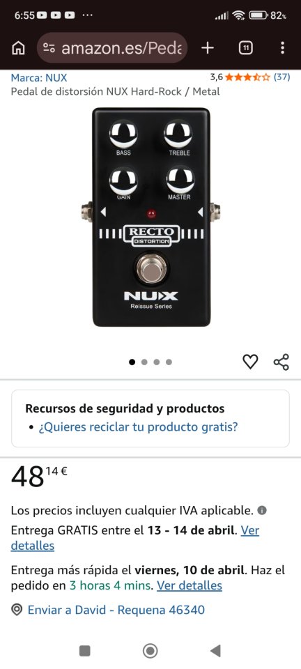 Nux Recto Distorsion