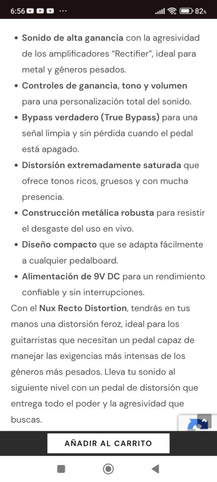 Nux Recto Distorsion