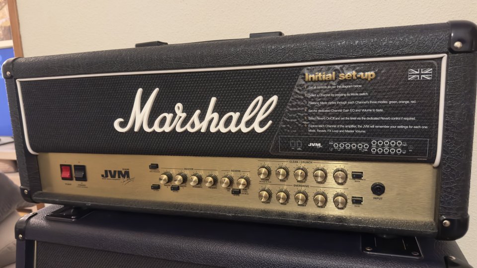 Marshall JVM 210 H + pantalla 4x12 Celestion