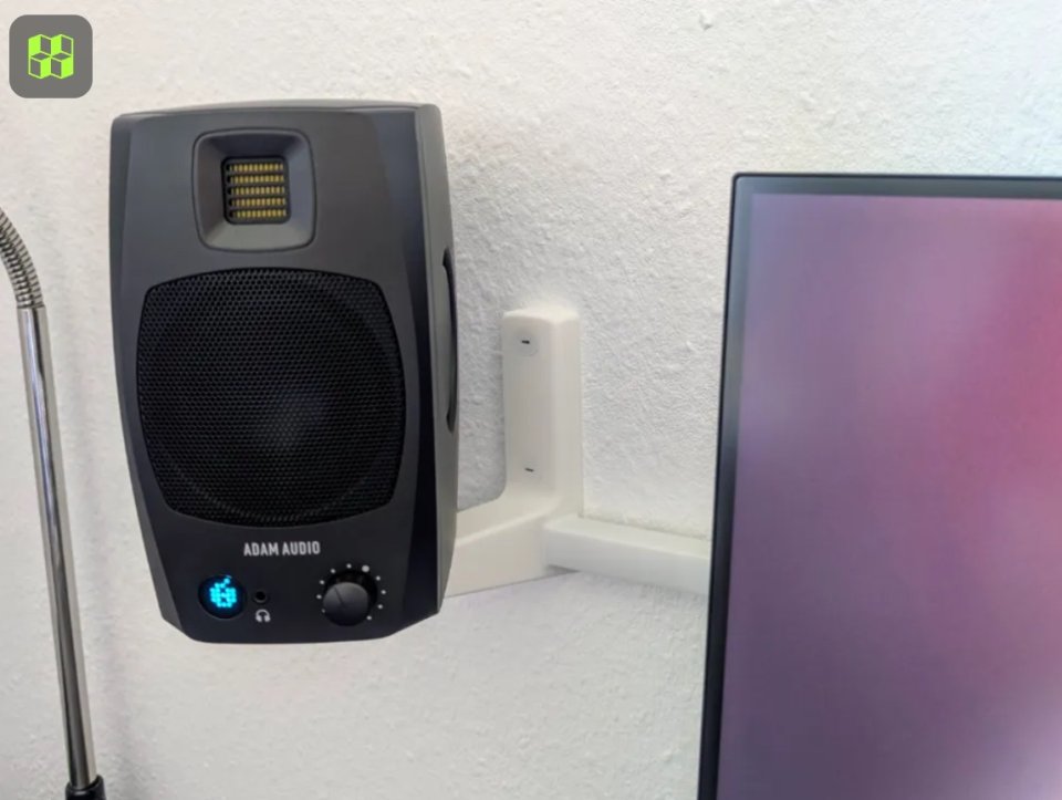 Monitores Adam Audio D3V Negros + Soporte