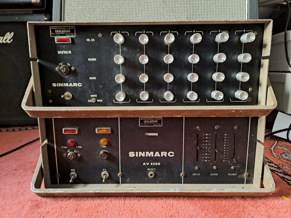 Amplificador sinmarc av3280 120w valvulas