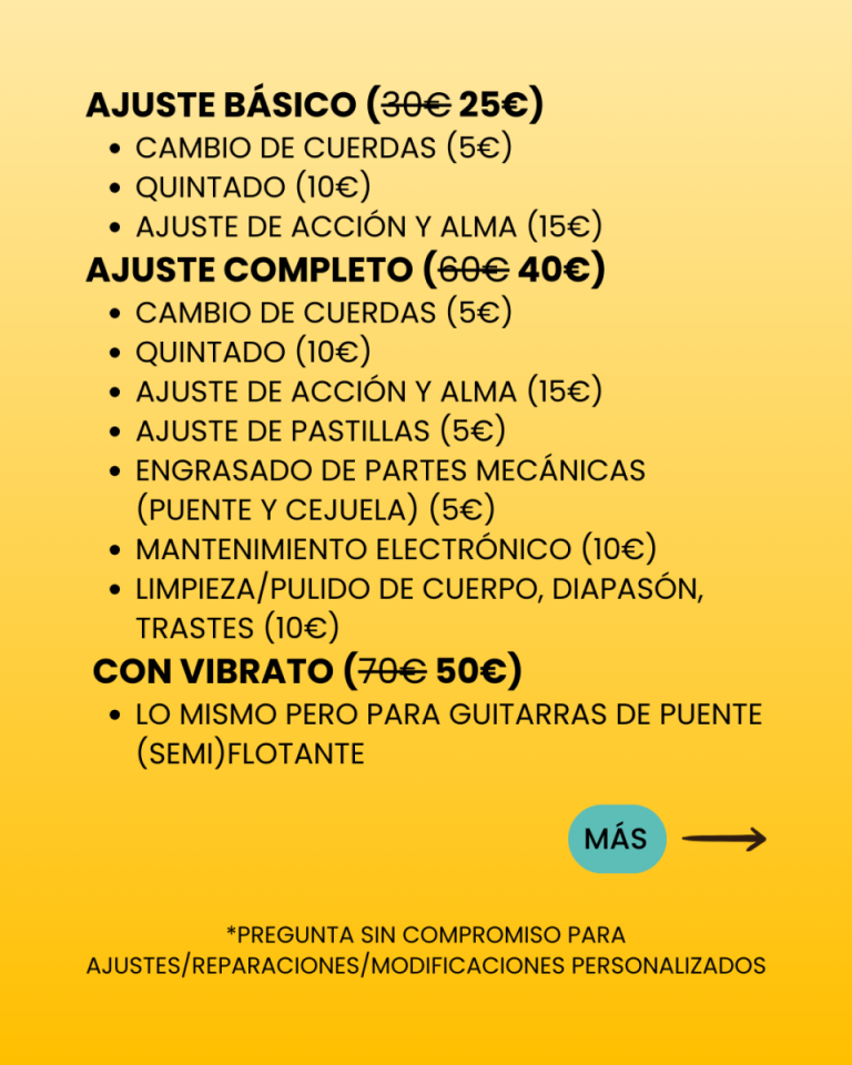 Luthier de Guitarras Eléctricas (Zaragoza)