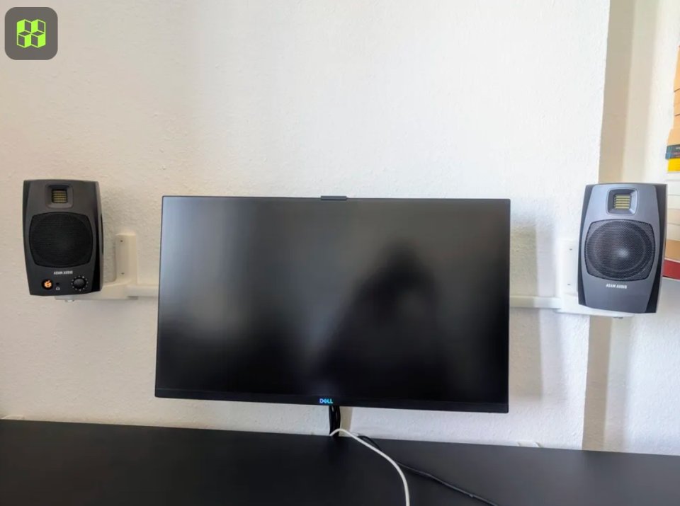 Monitores Adam Audio D3V Negros + Soporte