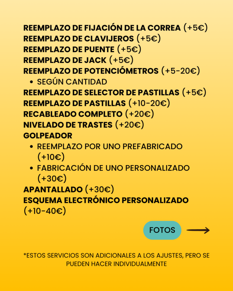 Luthier de Guitarras Eléctricas (Zaragoza)