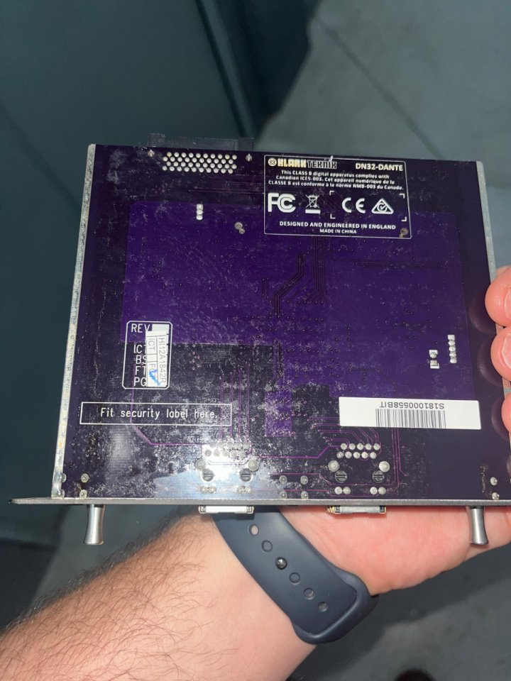 Tarjeta expansión DANTE Midas X32 y M32