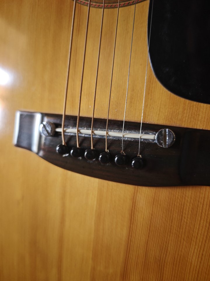 Guitarra Vintage Japonesa K. Suzuki '76 impecable Tapa Sólida, Pastilla K&K de segunda mano · Foto 7 de 10 · Málaga · 650 €