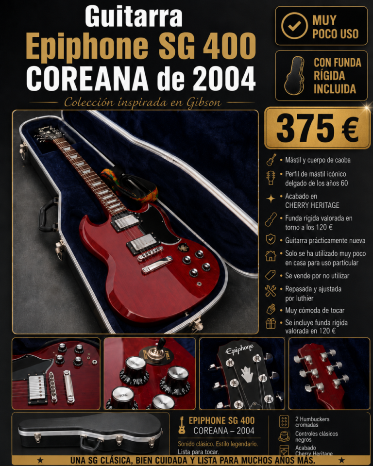 Epiphone SG 400 Coreana de segunda mano · Foto 1 de 8 · Sevilla · 375 €