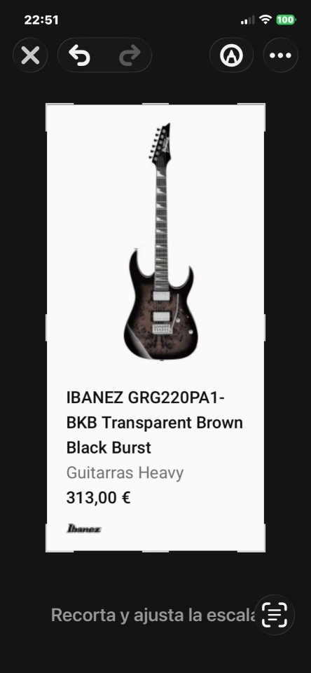 Ibanez GRG220 transparent brown black de segunda mano · Foto 4 de 4 · Madrid · 260 €