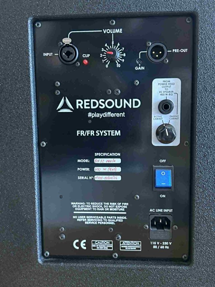 Altavoz FRFR REDSOUND modelo BM12/PRO de segunda mano · Foto 6 de 6 · Barcelona · 550 €