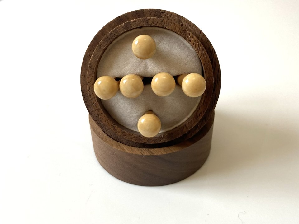 6 clavijas puente hueso camello Goa Premium Vintage