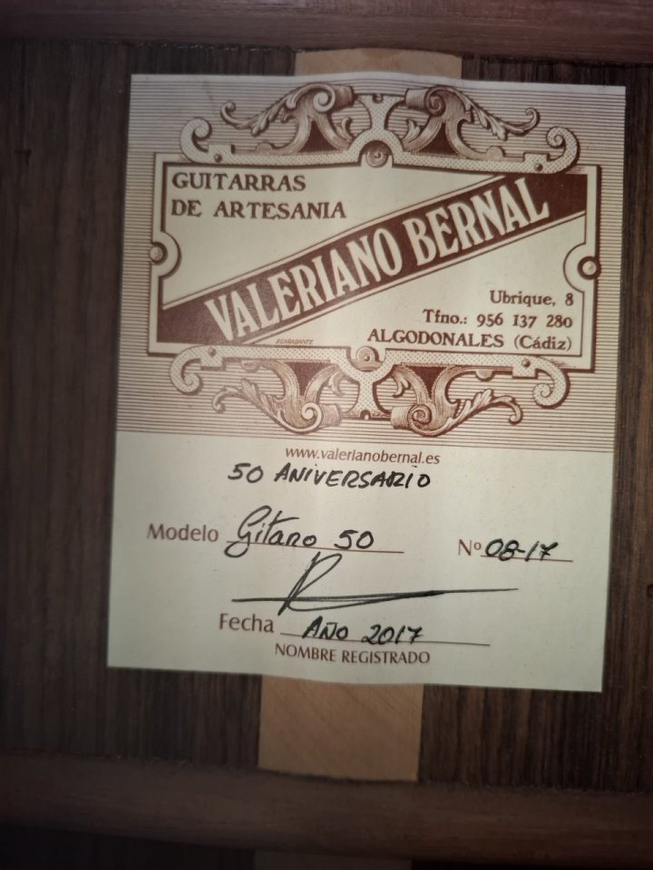 Valeriano Bernal Gitano 50 aniversario de segunda mano · Foto 8 de 8 · Madrid · 1200 €