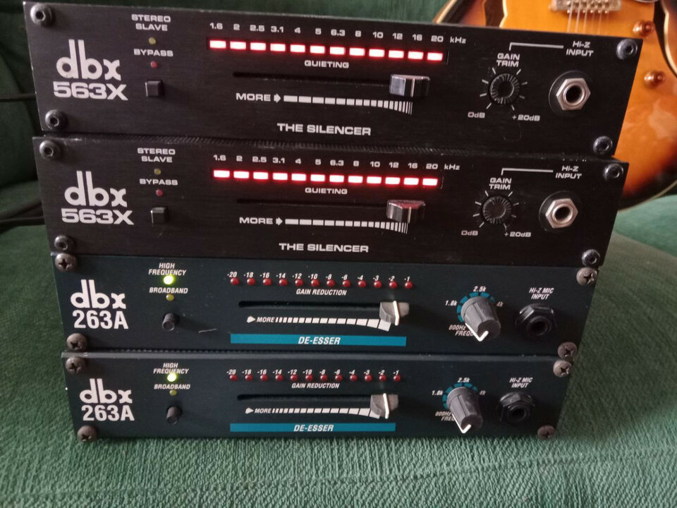 DBX 263A De-Esser y 563X The Silencer - Vendidos a Jacobo