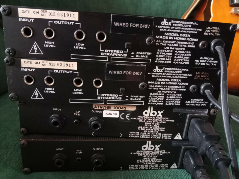 DBX 263A De-Esser y 563X The Silencer - Vendidos a Jacobo