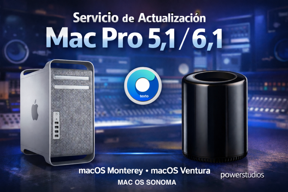 Actualiza y dale vida a  tu viejo Mac Pro 5.1- 6.1- portátiles.