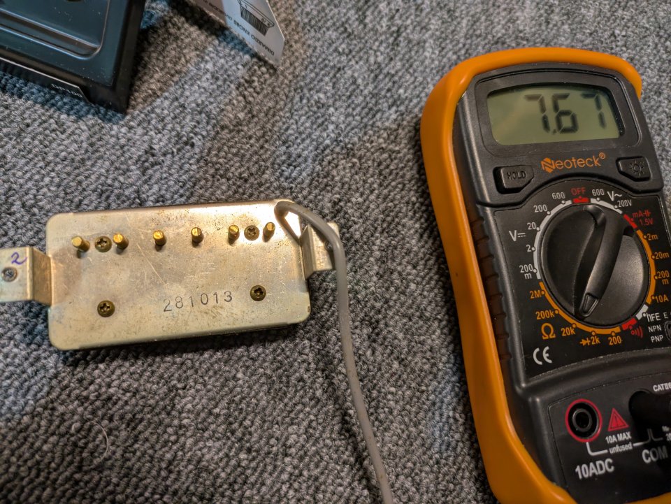 Pastillas Maxon U2000 Double Cream, polos dorados, 1978 (3 unidades)