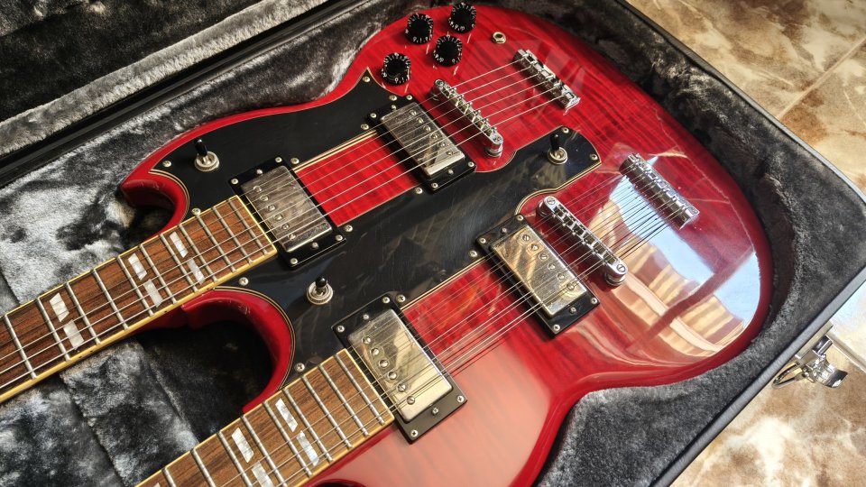 Epiphone doble mástil con mejoras. de segunda mano · Foto 3 de 6 · Illes Balears · 800 €