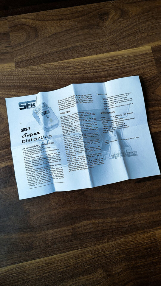 *RESERVADO* Digitune SDS-2 Super Distortion Pedal