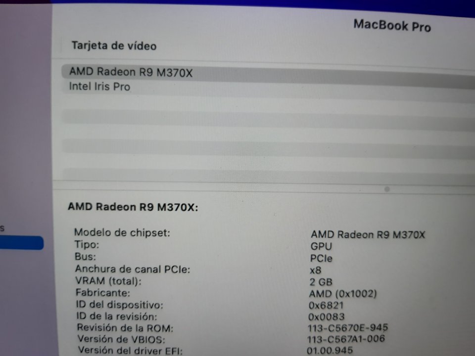 Macbook pro 15 pulgadas 2015 de segunda mano · Foto 4 de 9 · Barcelona · 450 €