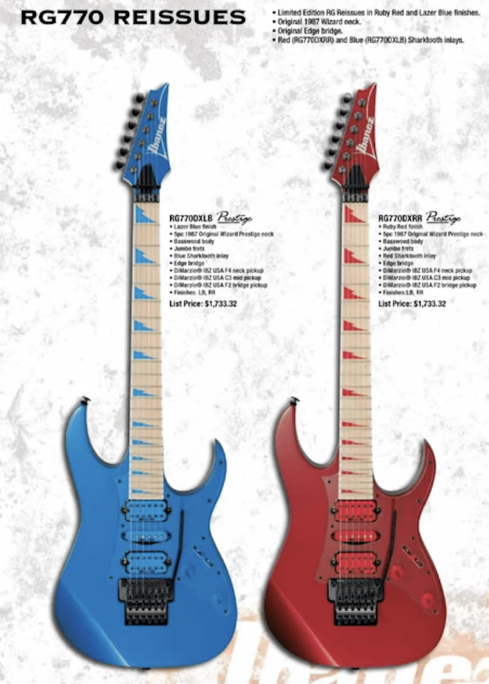 Ibanez RG 770 DX Prestige Reissue 2008 **VENDIDA EN WP** de segunda mano · Foto 6 de 10 · Madrid · 850 €