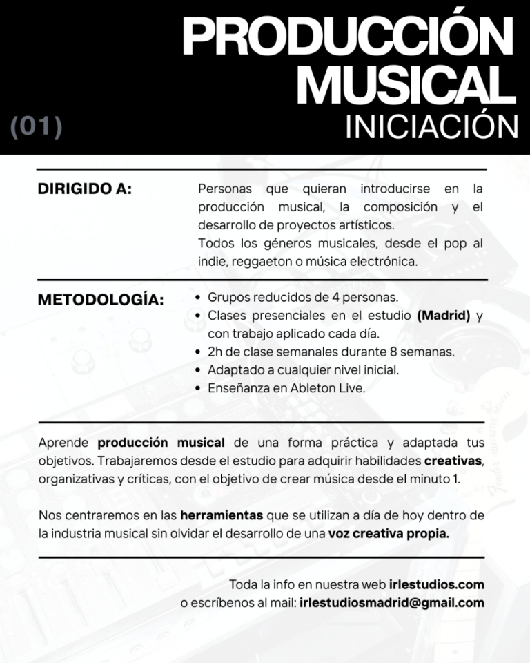 Clases Producción Musical