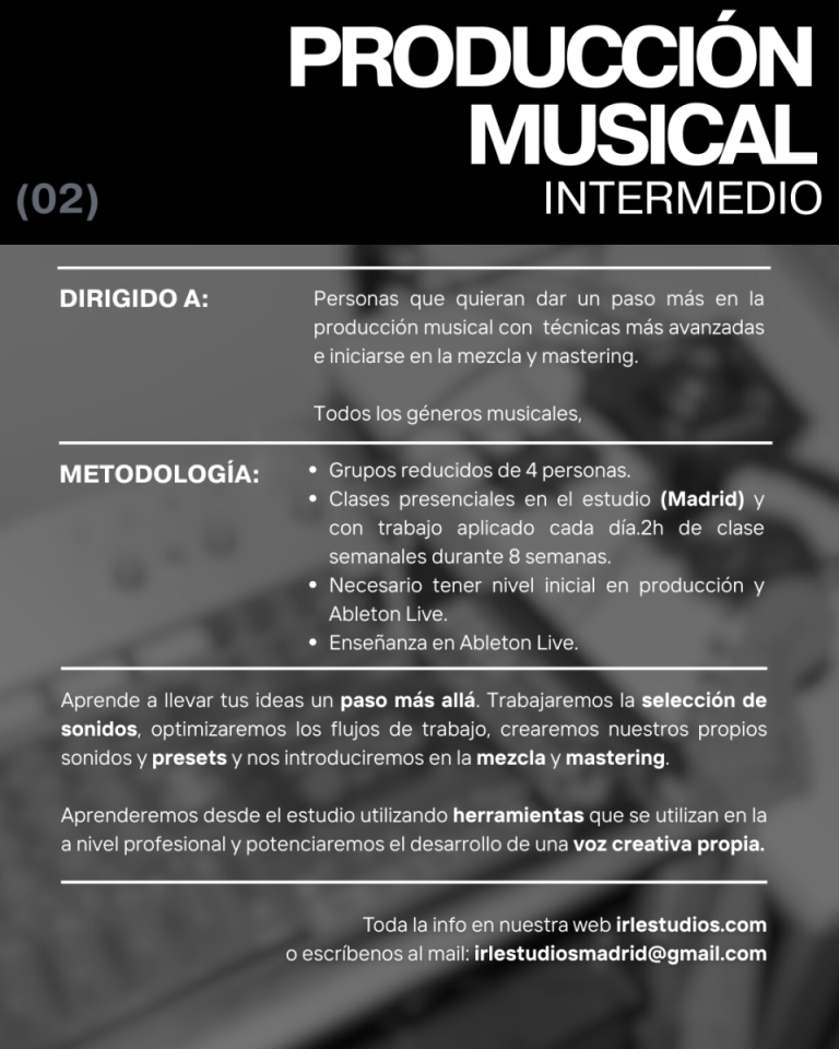 Clases Producción Musical