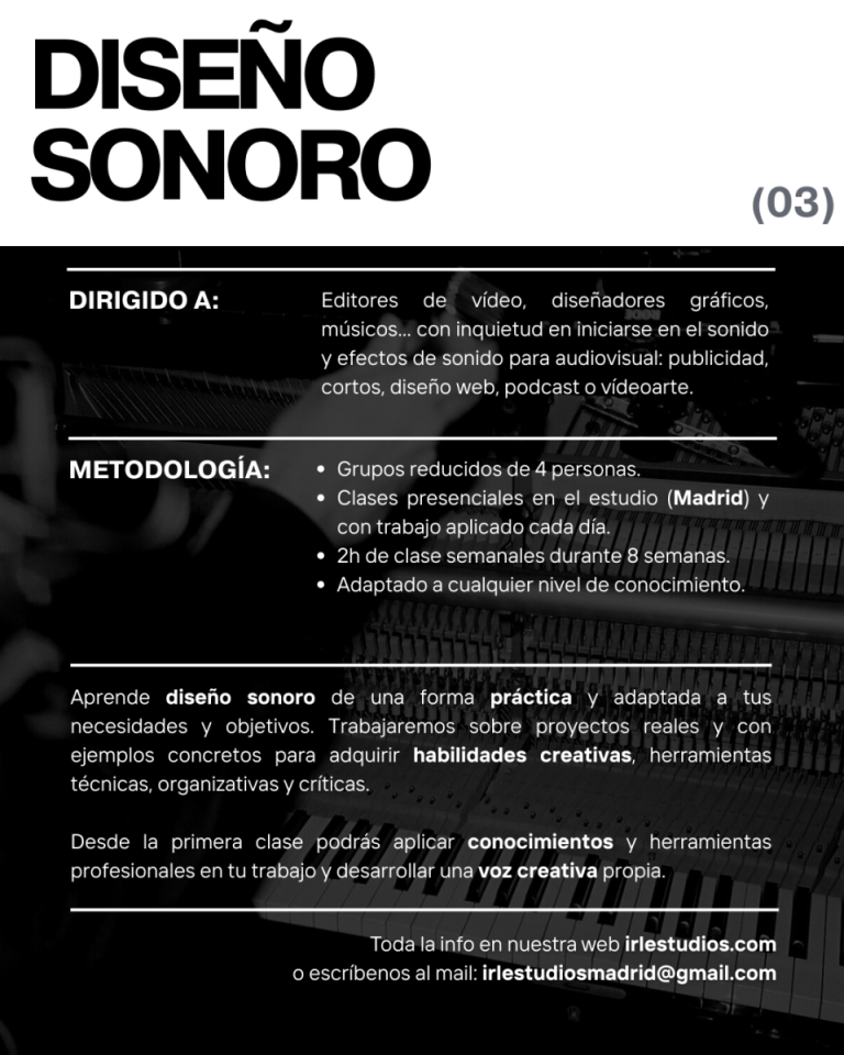 Curso Diseño Sonoro