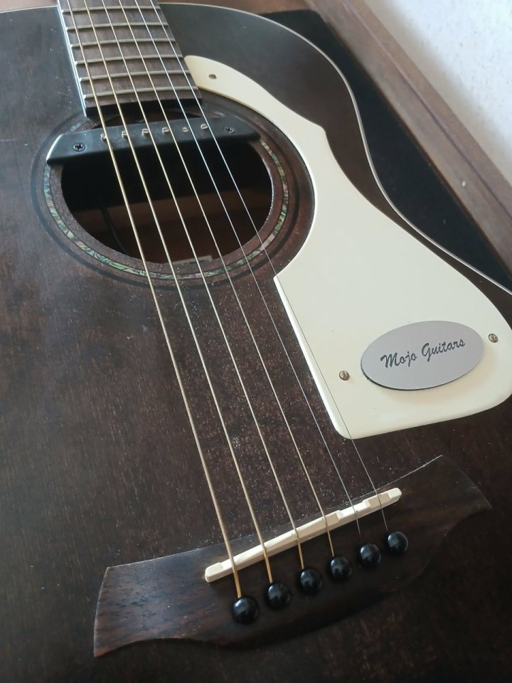 Guitarra electro acustica Baton Rouge parlor con golpeador vintage americano años 60 de segunda mano · Foto 3 de 7 · Sevilla · 170 €