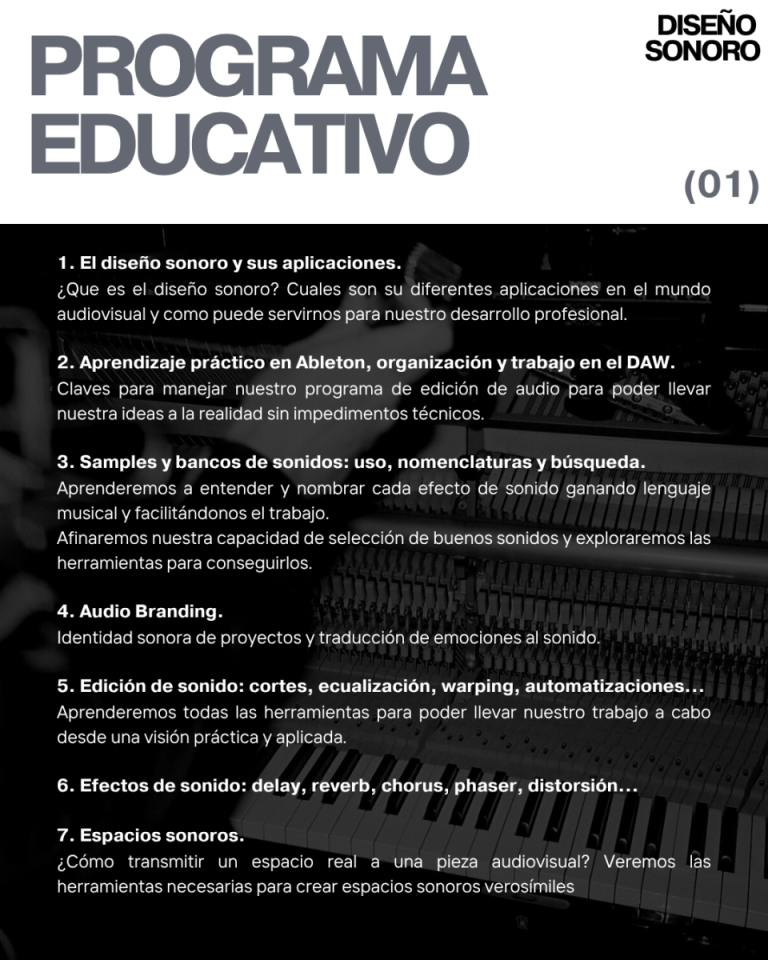 Curso Diseño Sonoro