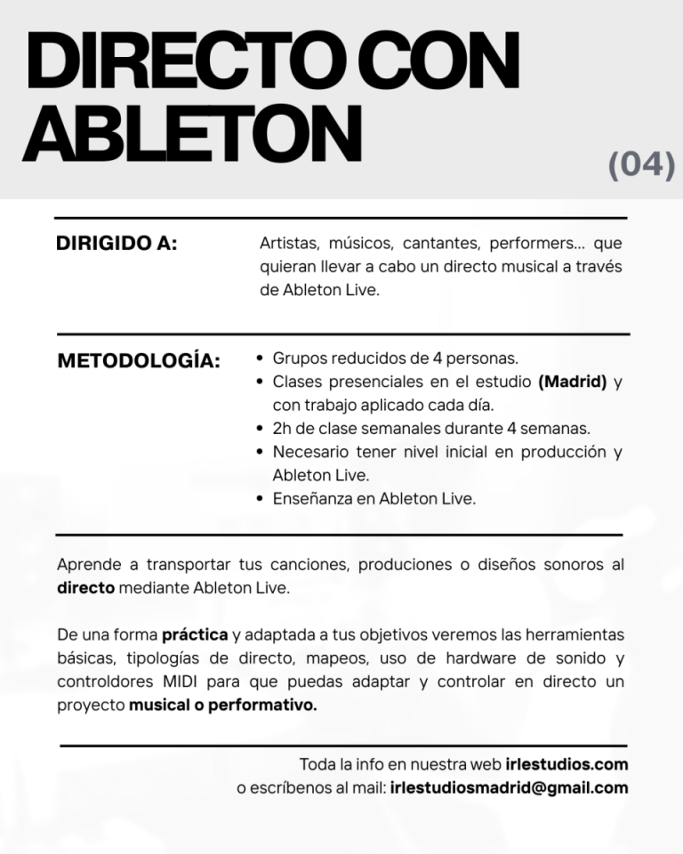 Curso Directo en Ableton
