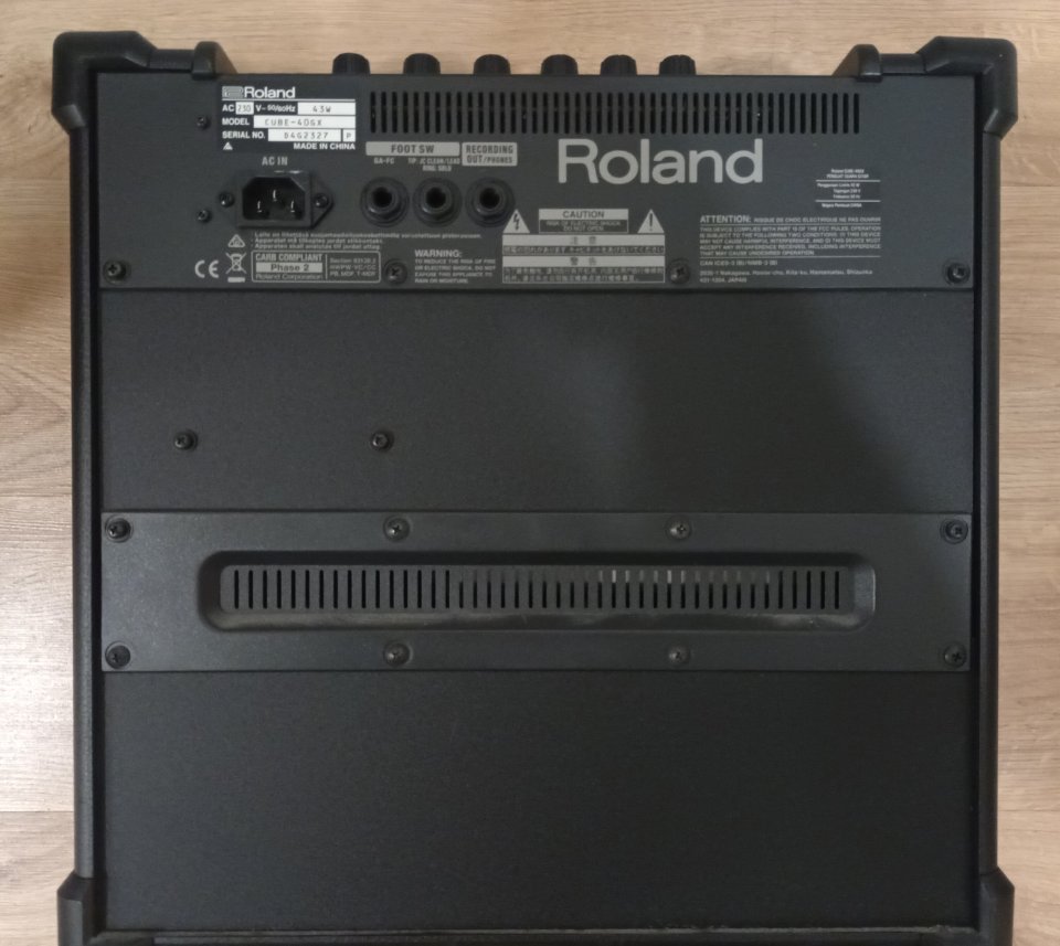 Amplificador Roland Cube 40-GX + pedal controlador