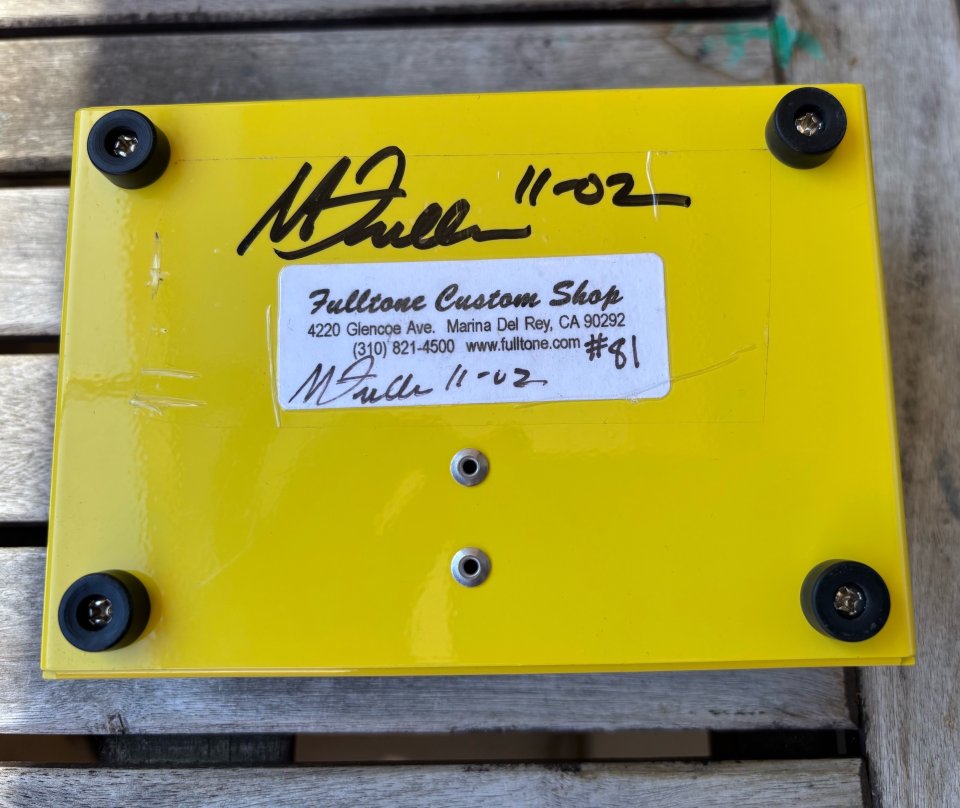 Fulltone Full-Drive 2 Custom Shop Ferrari Yellow