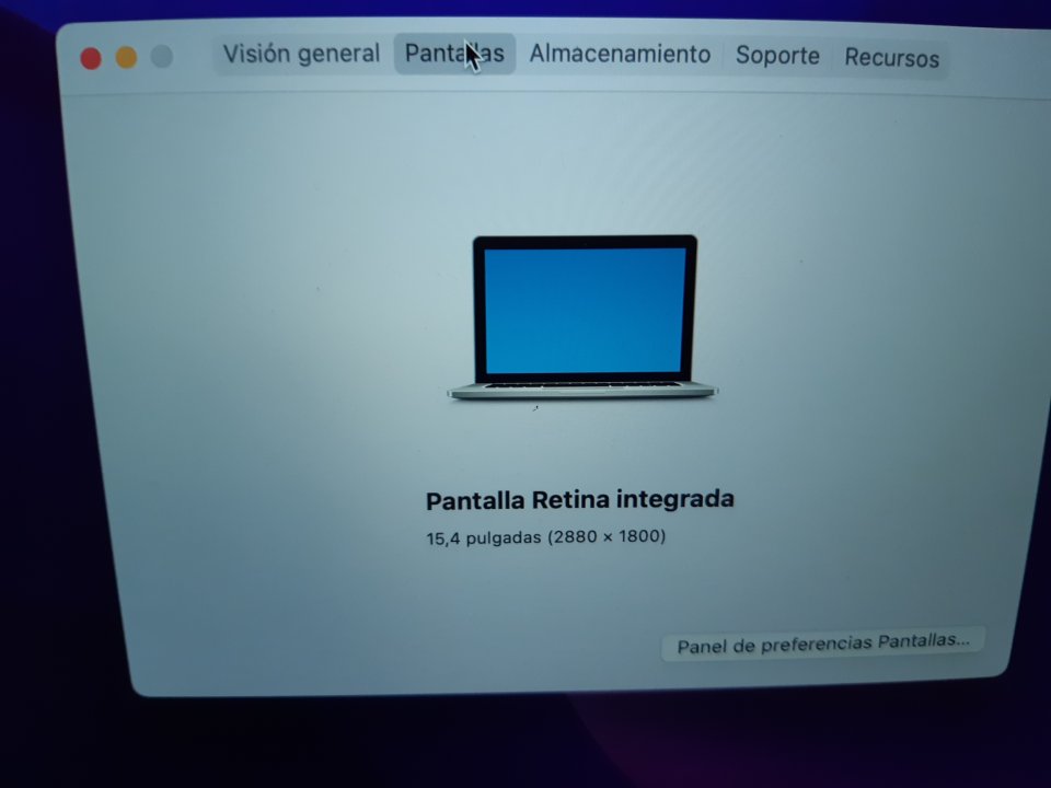 Macbook pro 15 pulgadas 2015 de segunda mano · Foto 6 de 9 · Barcelona · 450 €