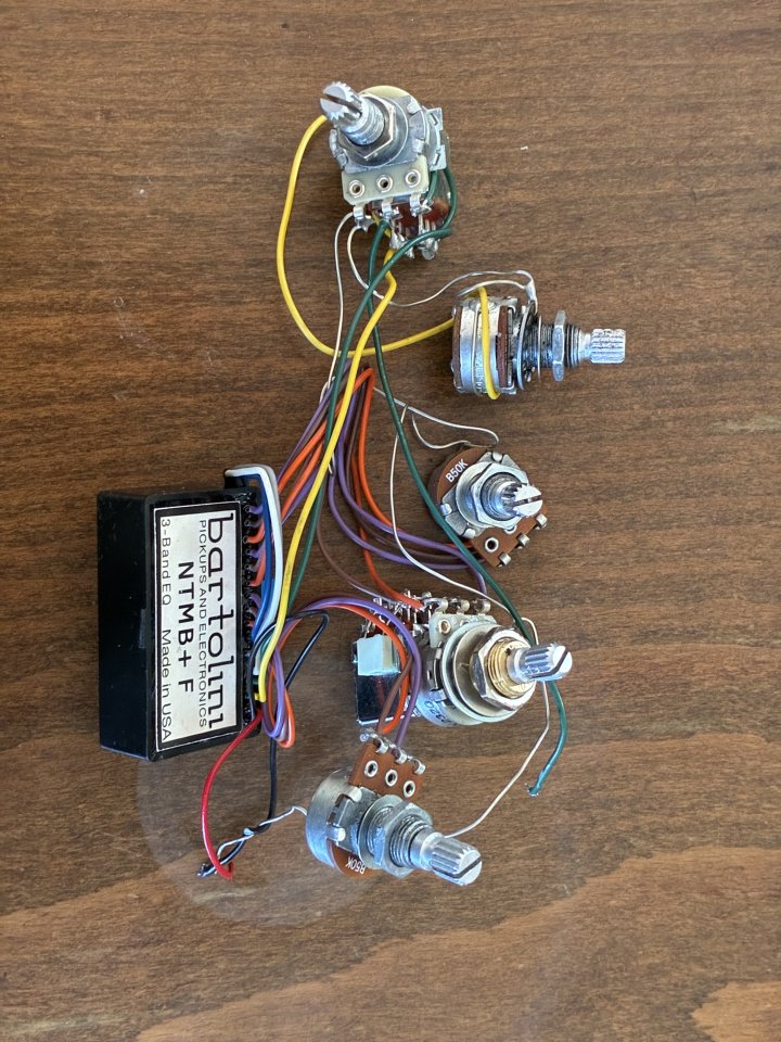 Bartolini NTMB+F preamp 5 poti -  USA