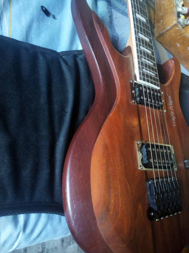 Guitarra con Cuerpo Weisse Hügel