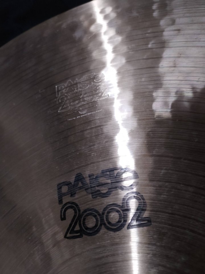 22" Paiste ride 2002 del 77 IMPECABLE de segunda mano · Foto 3 de 5 · Barcelona · 349 €