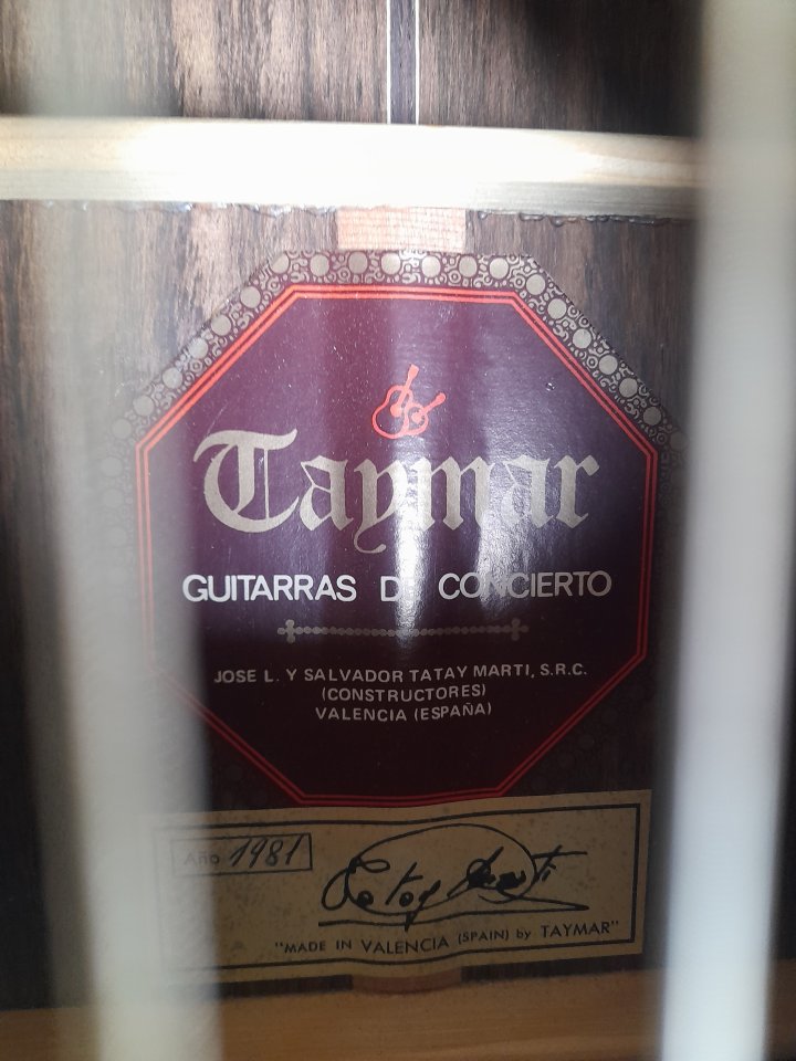Guitarra de Concierto TAYMAR. 1981