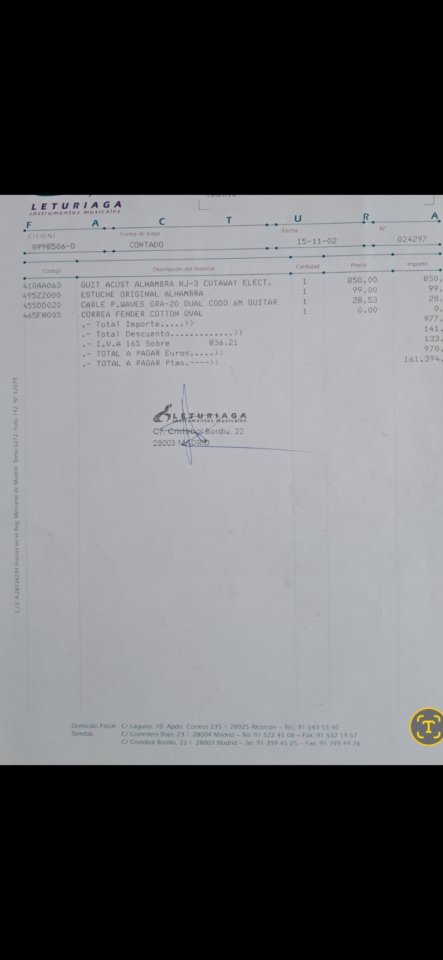 ALHAMBRA  J3 con Fishman Prefix Stereo Blend (Año 2001)