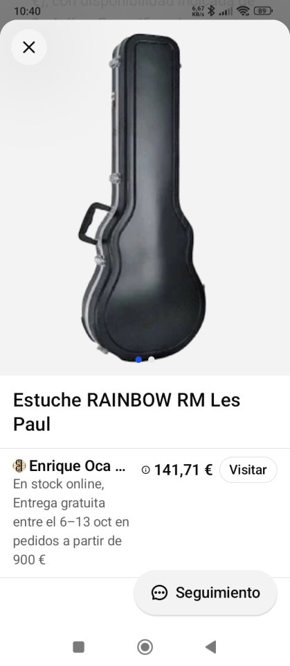 Estuche Rainbow Les paul de segunda mano · Foto 1 de 4 · Bizkaia · 70 €