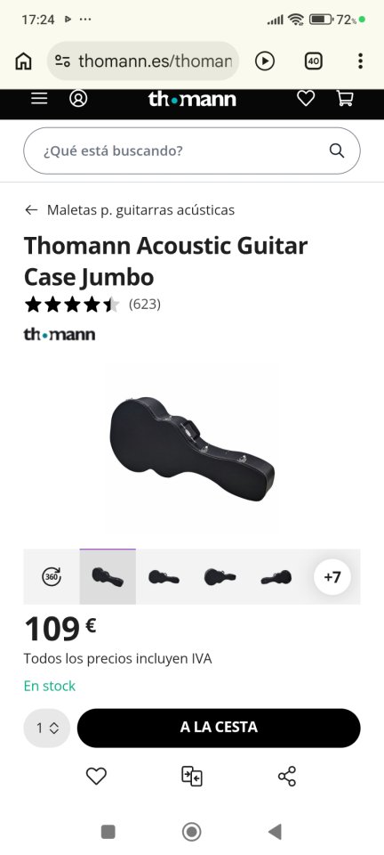 Estuche acústica Jumbo de segunda mano · Foto 4 de 4 · Barcelona · 75 €