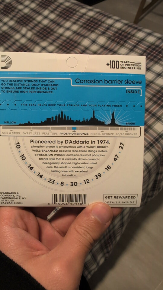 Cuerdas de guitarra de 12 cuerdas