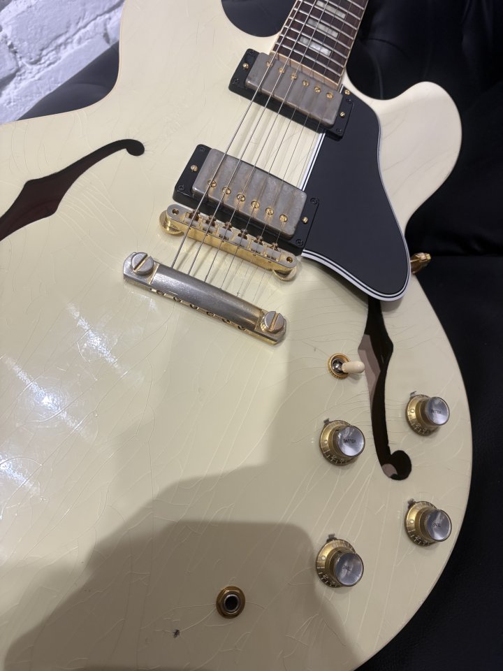 1964 gibson ES335 murphy lab polaris white