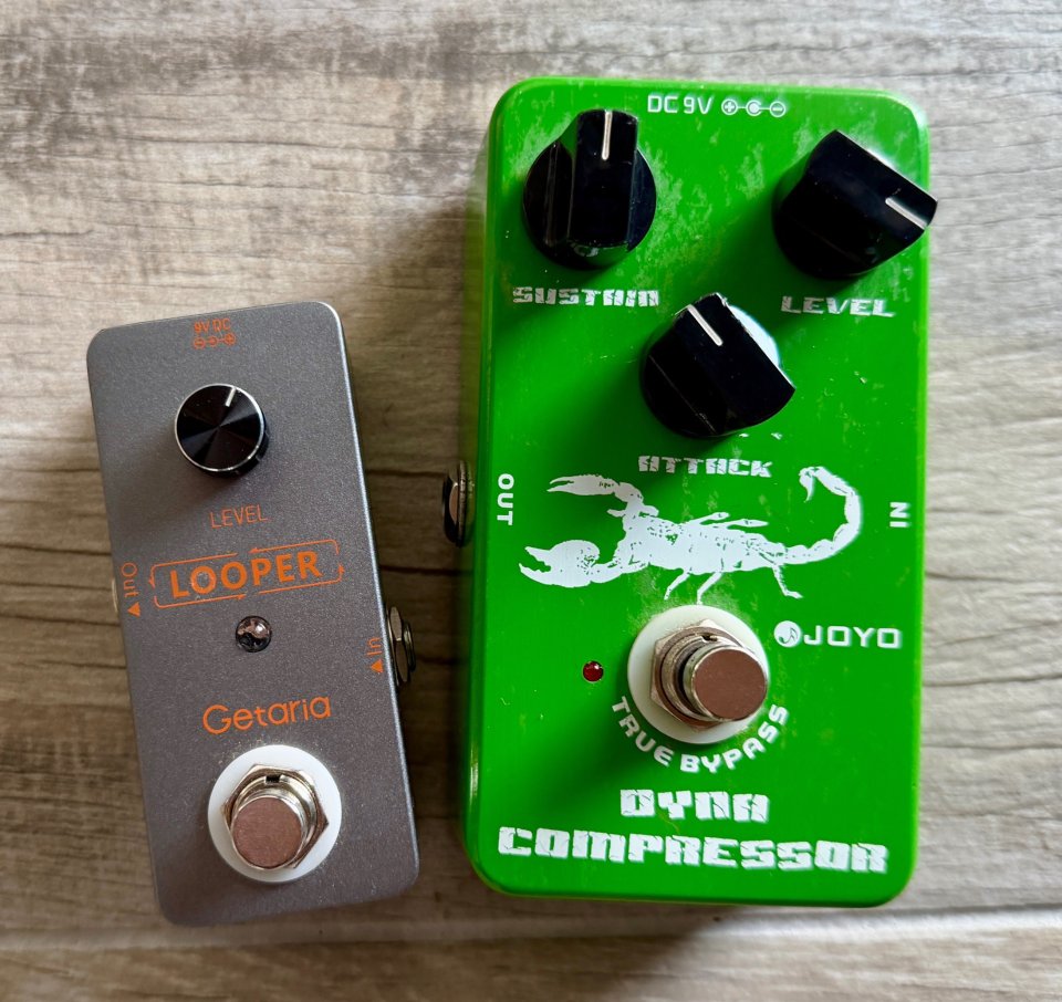 Pedalera completa guitarra + looper MIDI + pedalboard