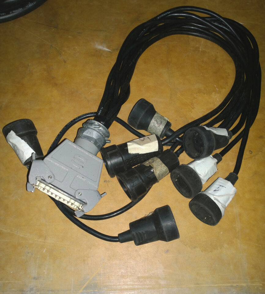 Pulpos Harting a schuko, de 8 canales